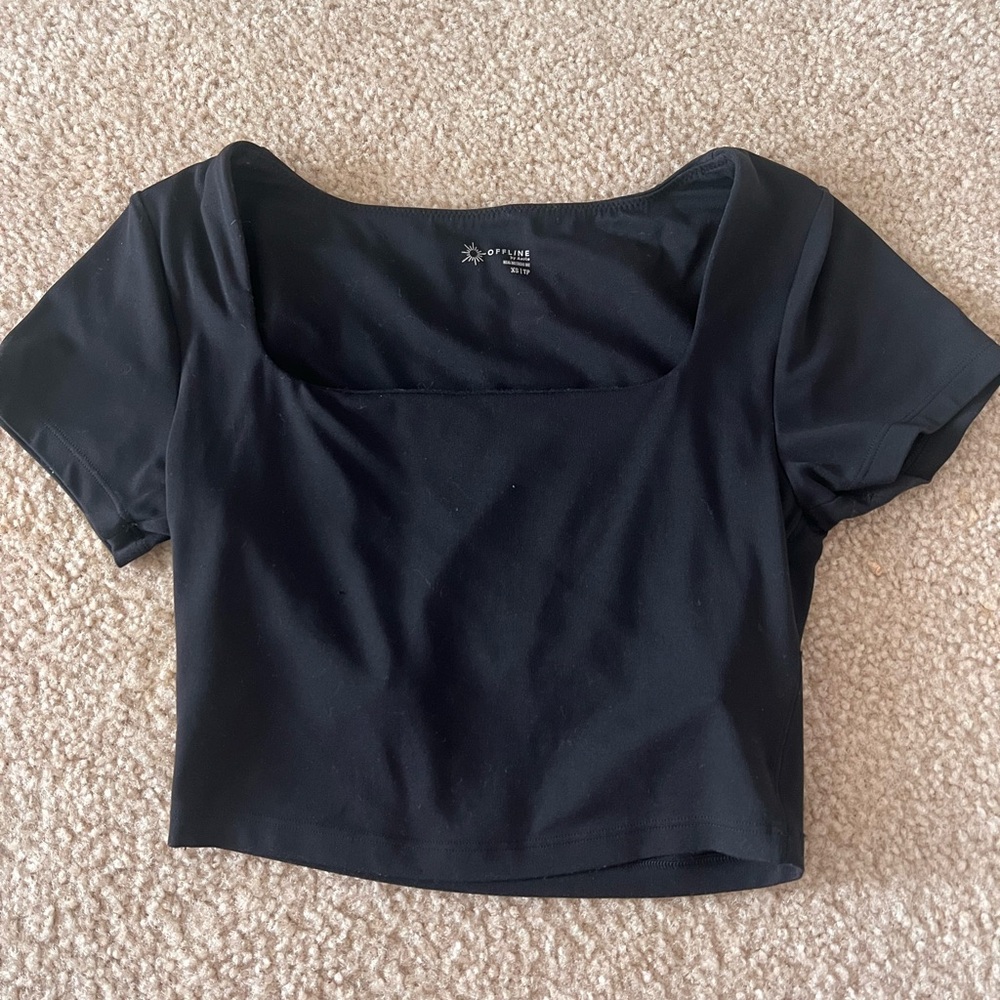 OFFLINE By Aerie Real Me Square Neck T-Shirt